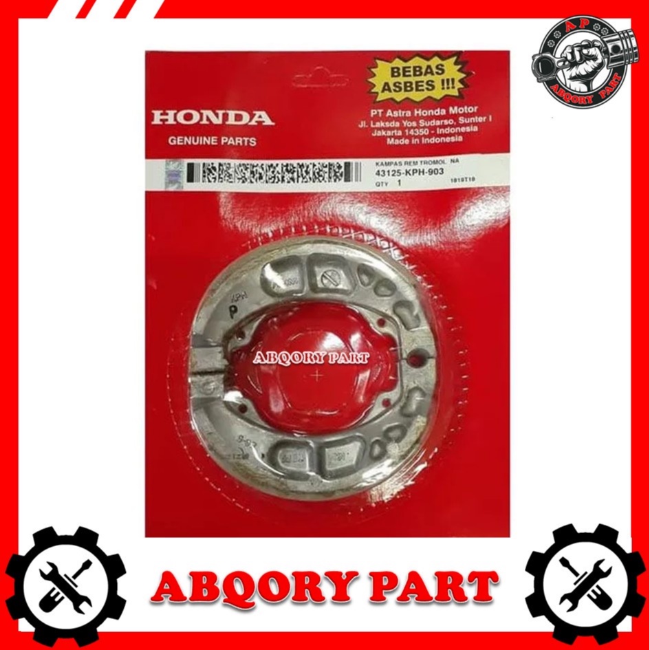 abqory part___Kampas rem belakang karisma supra x 125 revo absolute fit New