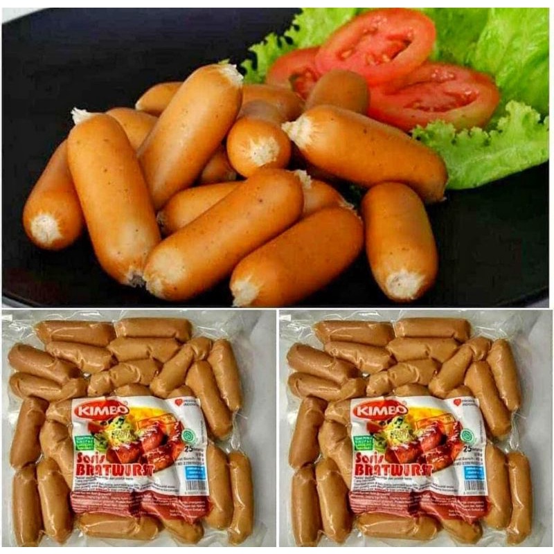

Sosis Kimbo Bratwurst (Mini Isi 25 btg/450 gr)