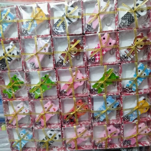 

Souvenir Gunting kuku karakter lucu kemas box mika