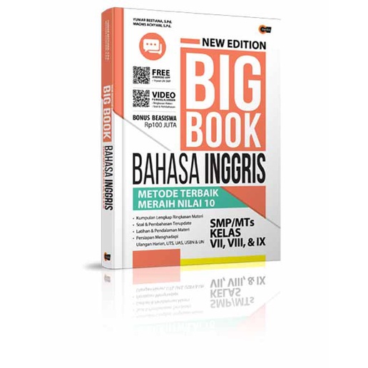 Big Book Matematika, IPA, Bahasa Indonesia & Bahasa Inggris SMP 7, 8, 9 (New Edition)-Bahasa Inggris SMP