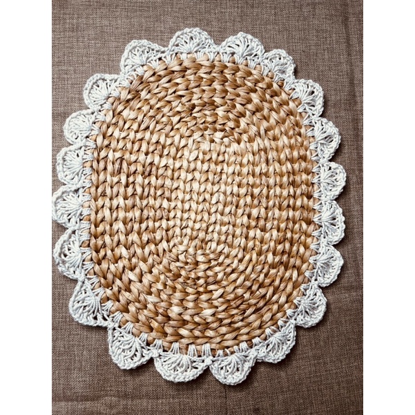 WALLDECORE PLACEMATE DONAT NATURAL SEAGRASS