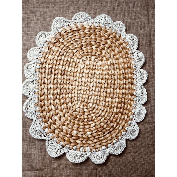 WALLDECORE PLACEMATE DONAT NATURAL SEAGRASS