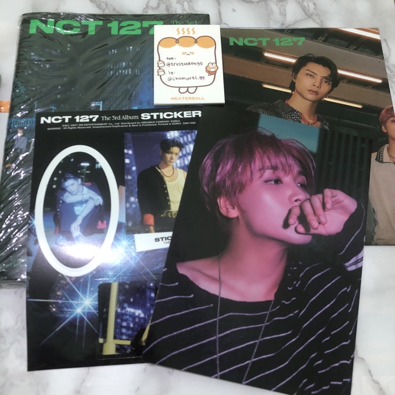 NCT 172 ALBUM STICKER SEOUL CITY VER postcard haechan sticker taeyong fullset minus pc