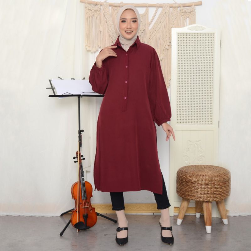 LONG TUNIK TERBARU PANJANG TUNIC WANITA SHAKILA PREMIUM