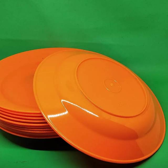 12 pc / 1 lusin piring tatakan gelas semi mika melamin