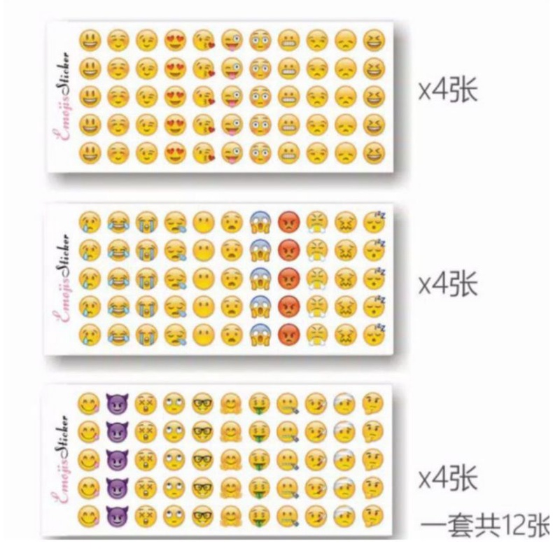 

Stiker Emoji Ekspresi Kartun Supercute