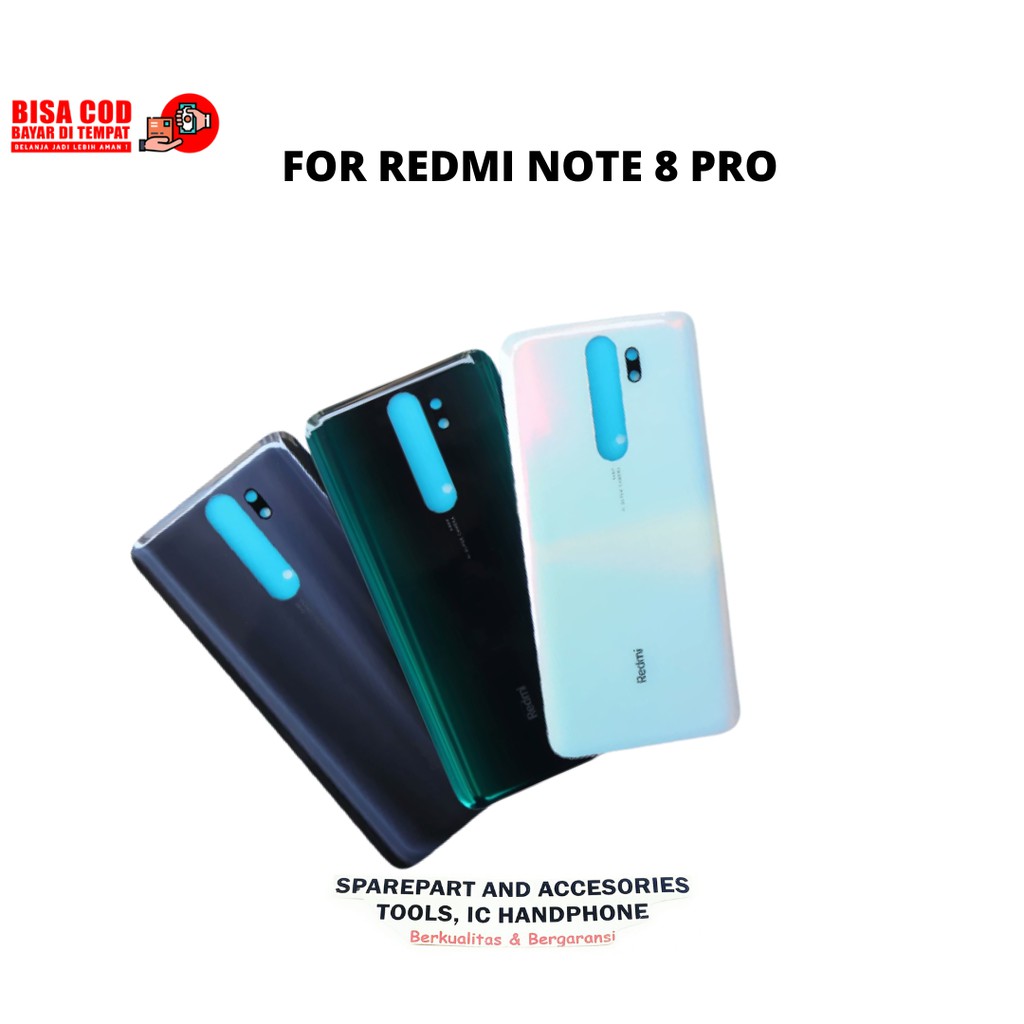 Backdoor / Tutup Belakang Xiaomi Redmi Note 8 Pro Original