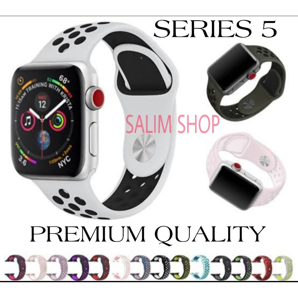 Promo STRAP IWATCH NIKE SPORT BAND APPLE WATCH SERIES 5 44MM 40MM Murah