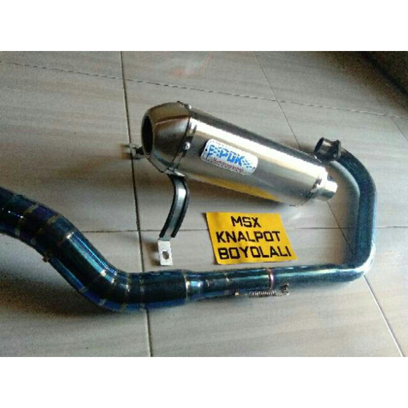 knalpot PDK Silincer Stainless leher bluemoon Tiger Mega pro GL pro CB clasik
