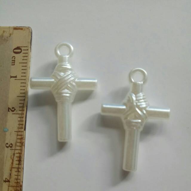 Liontin kalung Salib rosario tanpa korpus