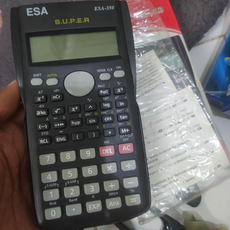 

ソ KALKULATOR SCIENTIFIC ESA 350 SIN COS TAN terlaris berkualitas Kalkulator Scientific School Murah 12 Digit Sin Cos Calculator Kantor Sekolah Bagus 350MS Ð