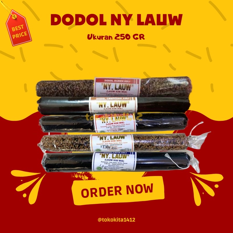 DODOL Ny Lauw Betawi Asli Original Khas Tangerang Satuan 250 gr