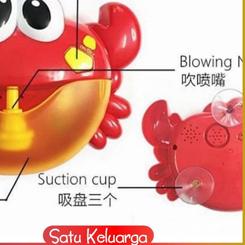 SK-M56 M57 Mainan Mandi Anak Bubble Crab Music Alat Pembuat Busa Mainan Gelembung Balon Sabun
