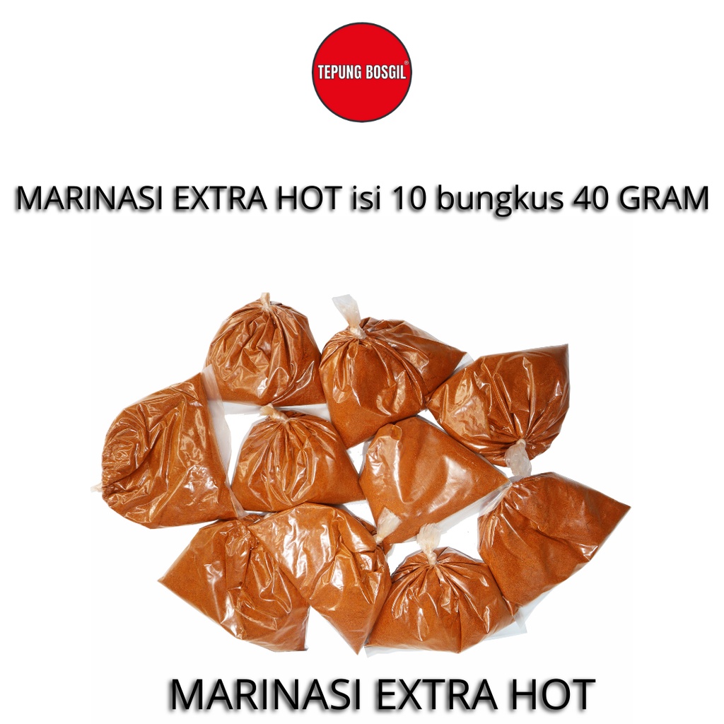 Bumbu Marinasi Premium Fried Chicken extra pedas berat 40 gram @10 bks