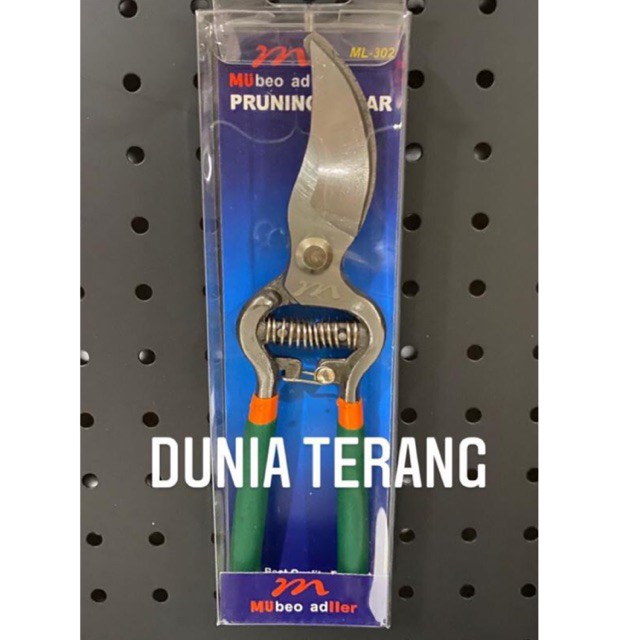 Gunting Dahan MULLER ML-302 Gg Lurus Karet Per - Gt Kebun Ranting Tanaman Bunga - Pruning Shear