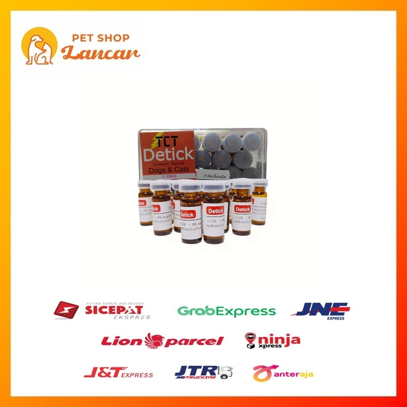 Detick 1ml | Detick Kutu Kucing Anjing 1ml (1-10kg)
