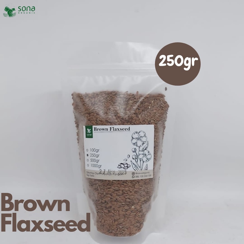 

Brown Flaxseed 250gr - Biji Rami 250gr