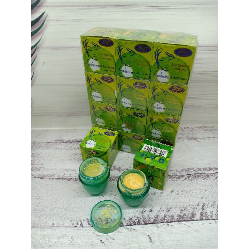 ( 12 PCS ) CREAM SP GINSENG ORIGINAL DUS HIJAU