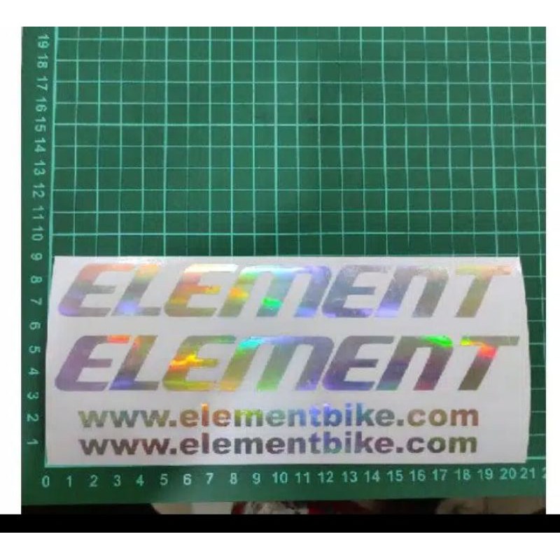 Cutting Sticker Element Sepeda Lipat - Warna Hologram