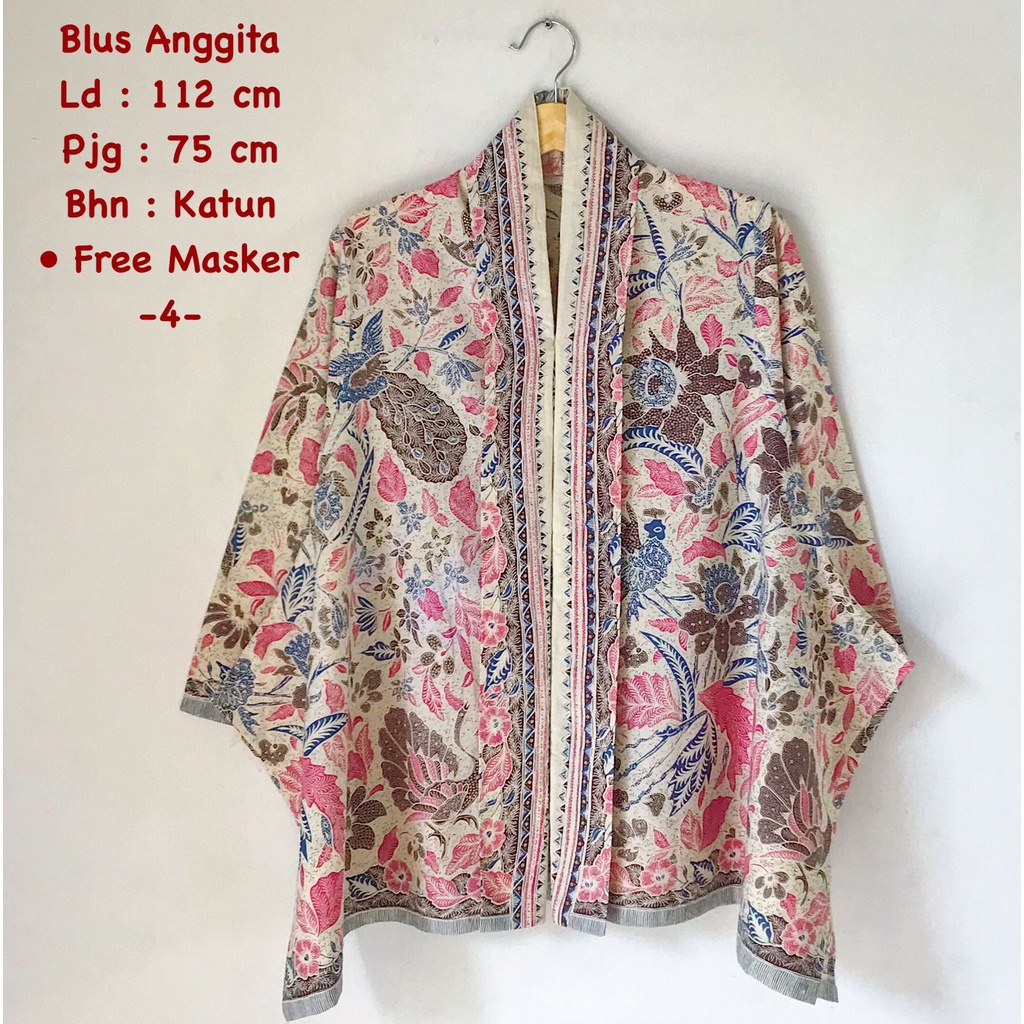 Blus anggita#2 batik solo atasan kerja modern