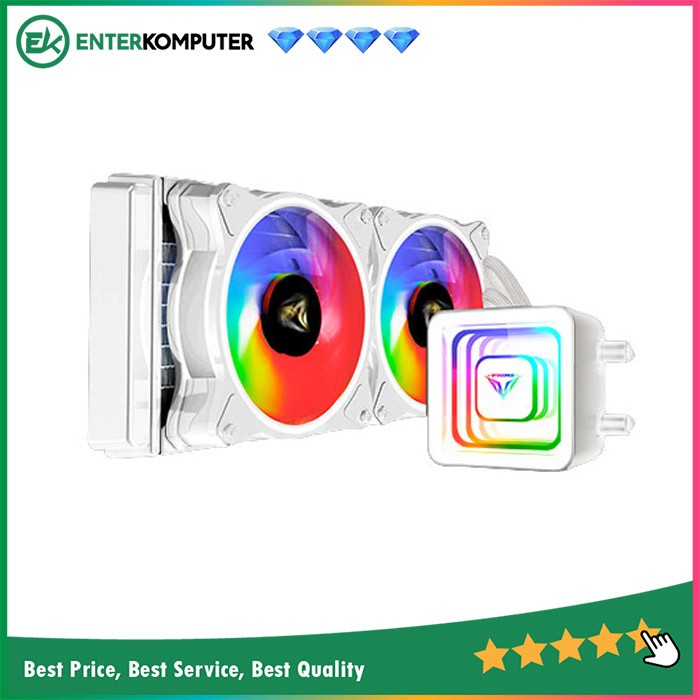 PRIME POLAR 240T V2.0 ARGB White Version Liquid Cooler with Rainbow