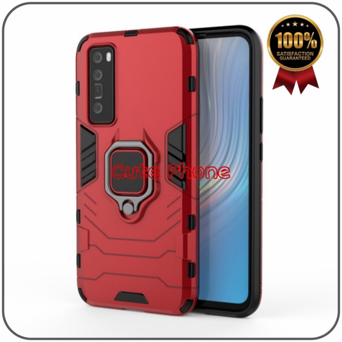 Casing Hard Soft Case Huawei Nova 7 5G Ironman Armor i Ring iRing