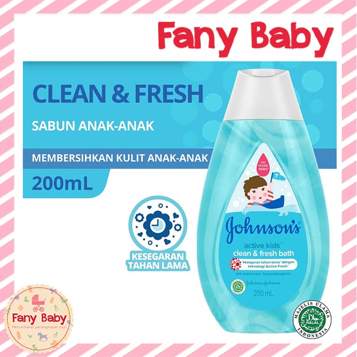 JOHNSON'S ACTIVE KIDS CLEAN &amp; FRESH BATH 200ML