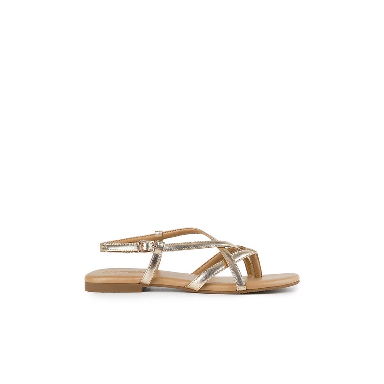 SANDAL FLAT WANITA HUSH PUPPIES ORIGINAL SLINGBACK CASUAL GOLD HW15