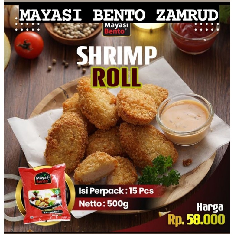 

SHRIM ROLL BENTO/ROLADE UDANG PREMiUM