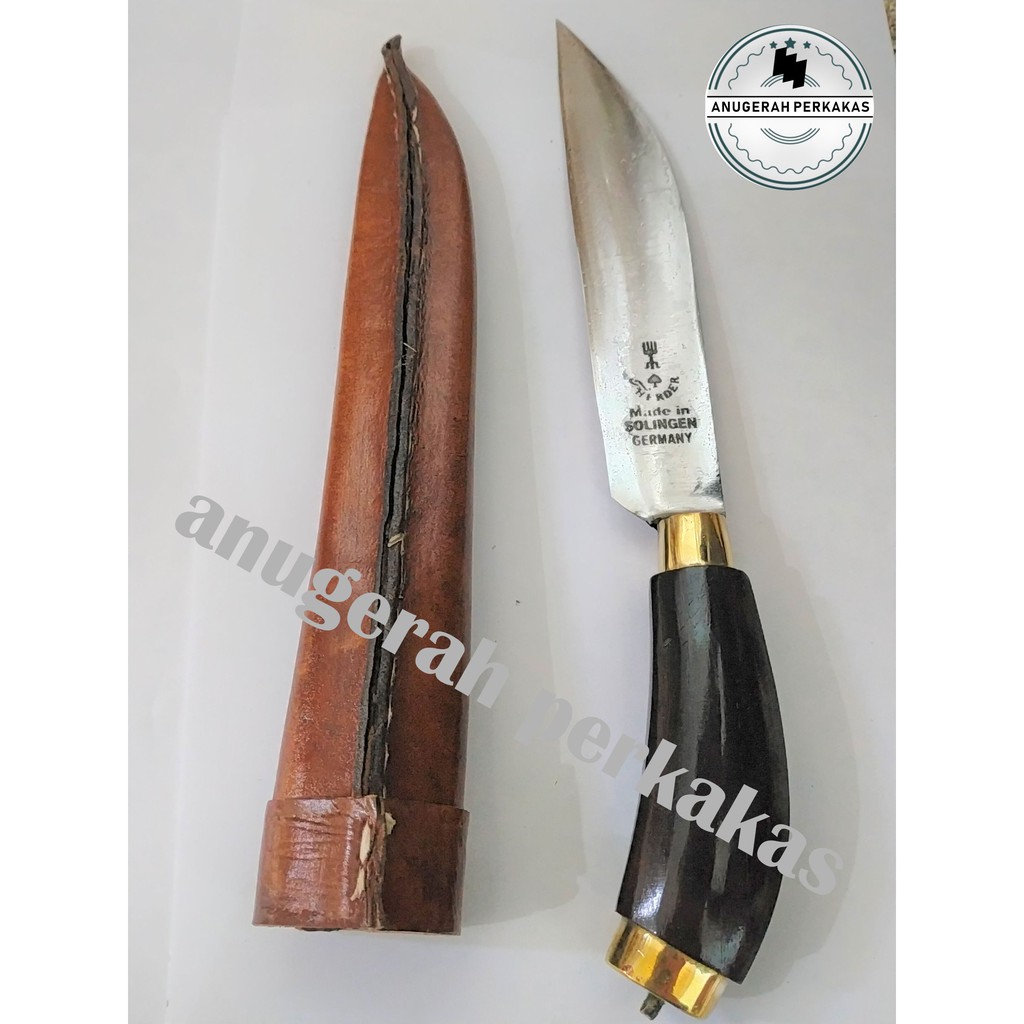 Pisau Cap Garpu Lokal 7 Inch Gagang Bengkok Solingen