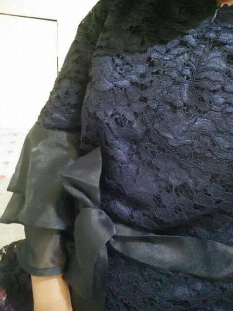 Couple Laluna Navy/busui/batik/baju Kondangan