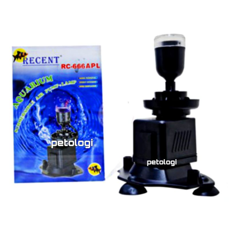 Recent RC 666 APL Mesin Pompa Air Lampu Warna Aquarium Submersible Air Pump and Lamp
