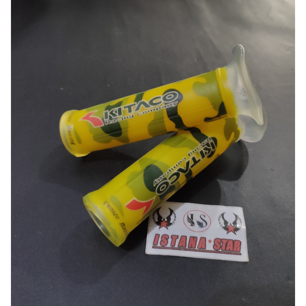 Hand grip / HandGrip / Hanfat Karbon Carbon Racing Murah Universal KUNING