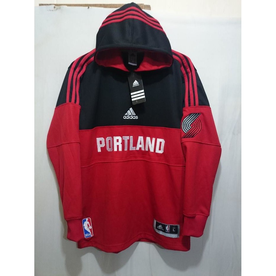 Perlengkapan Olahraga Hoodie Portland Blazer Black-Red