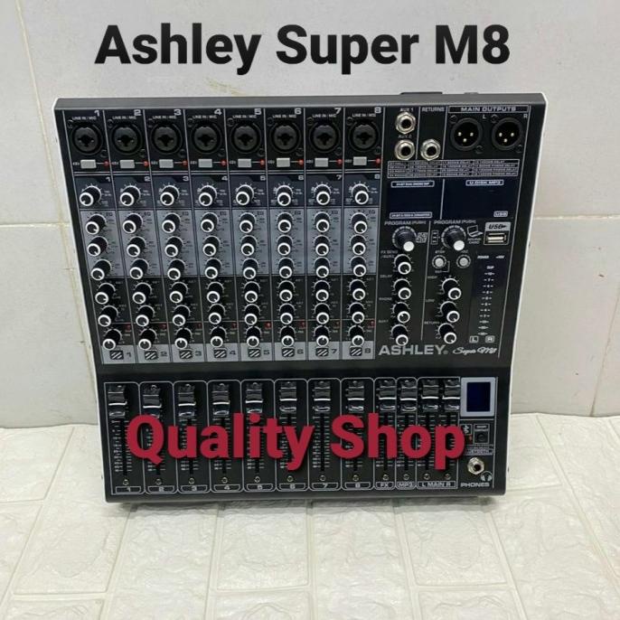 Mixer Ashley 8 Channel Super M8 Baru Supports PC