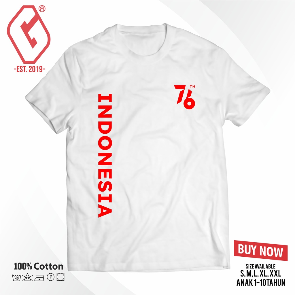 kaos 17 agustus indonesia / baju hut ri ke 76 indonesia