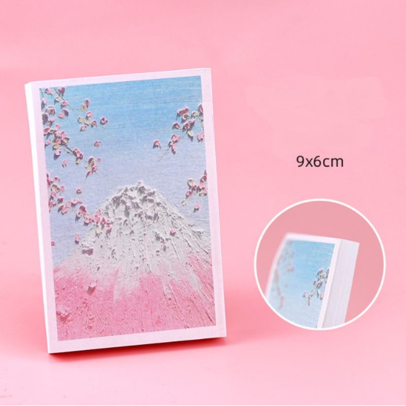 

Sticky Note Motif 3D Oil Painting Gaya Korea Memo Tempel 80 Lembar