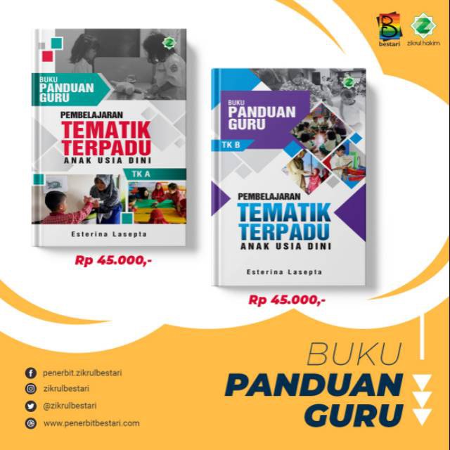 Jual Buku Panduan Guru Tematik Buku Guru Paud Tk A Tk B Shopee