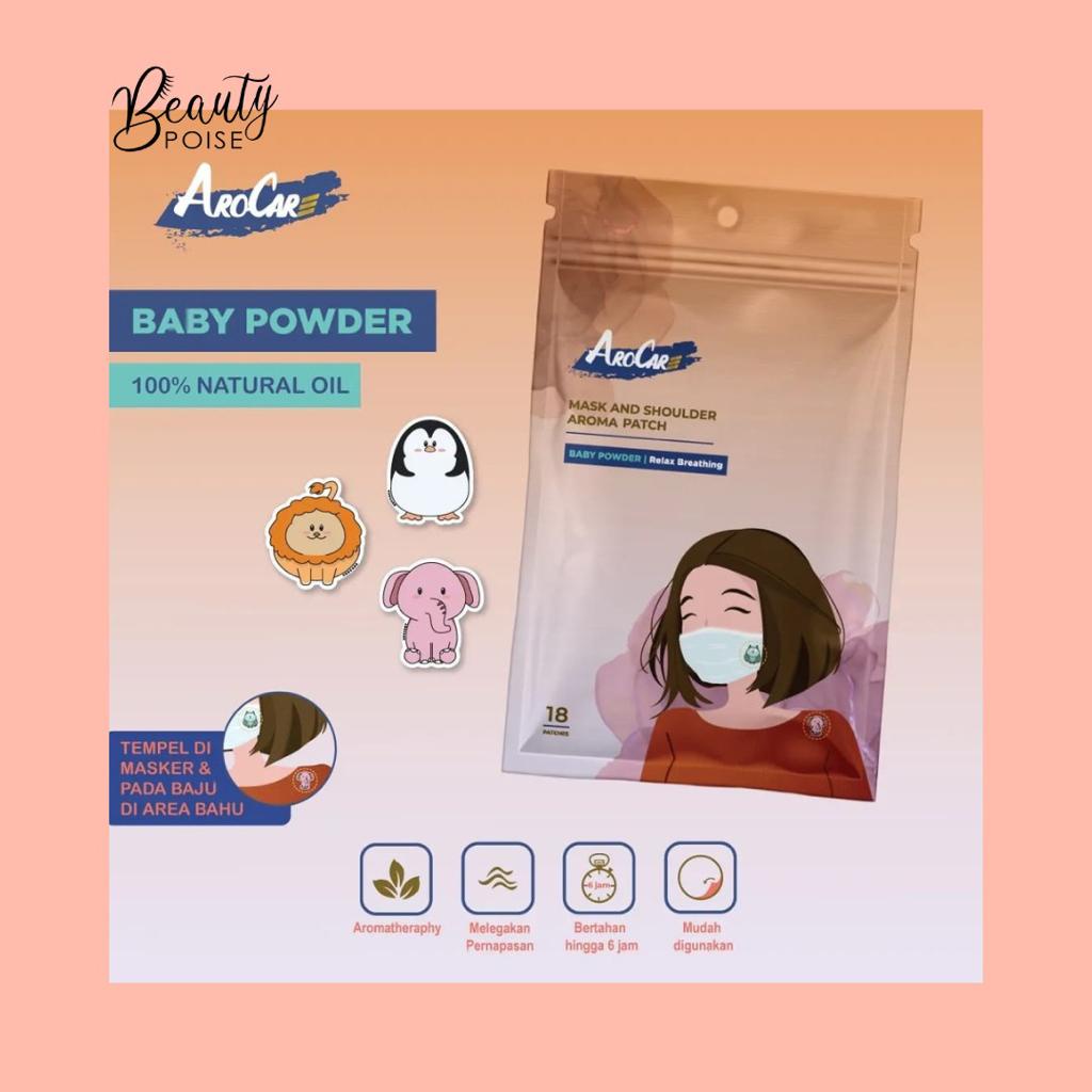 Arocare Mask and Shoulder Patch isi 18 sticker aroma baby powder