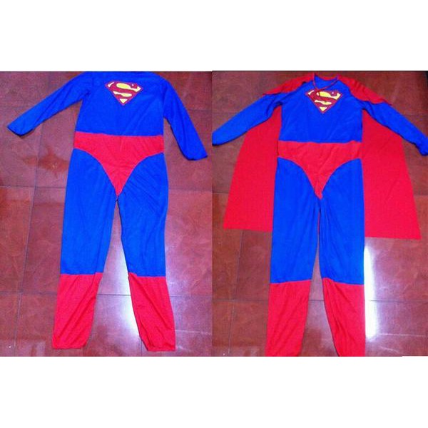 KOSTUM HALLOWEEN SUPERMAN SUPERHERO. COSPLAY DEWASA