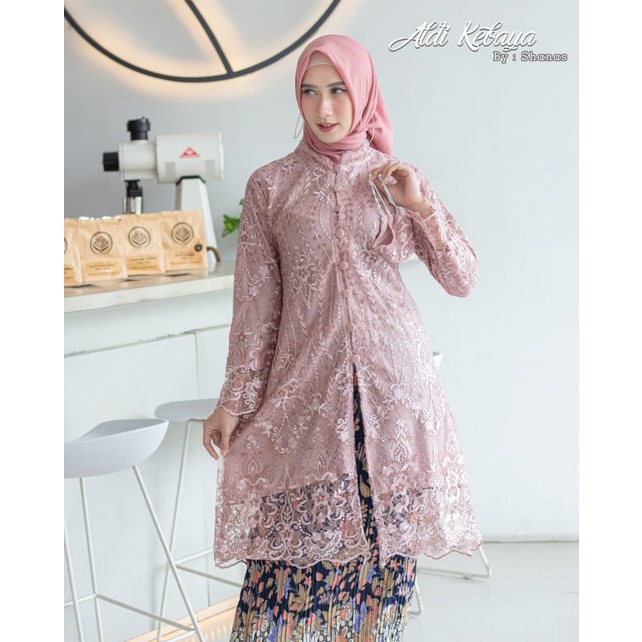 TUNIK KANCING SERIBU // BAHAN TULLE BORDIR SPIDER //By Aldi Kebaya