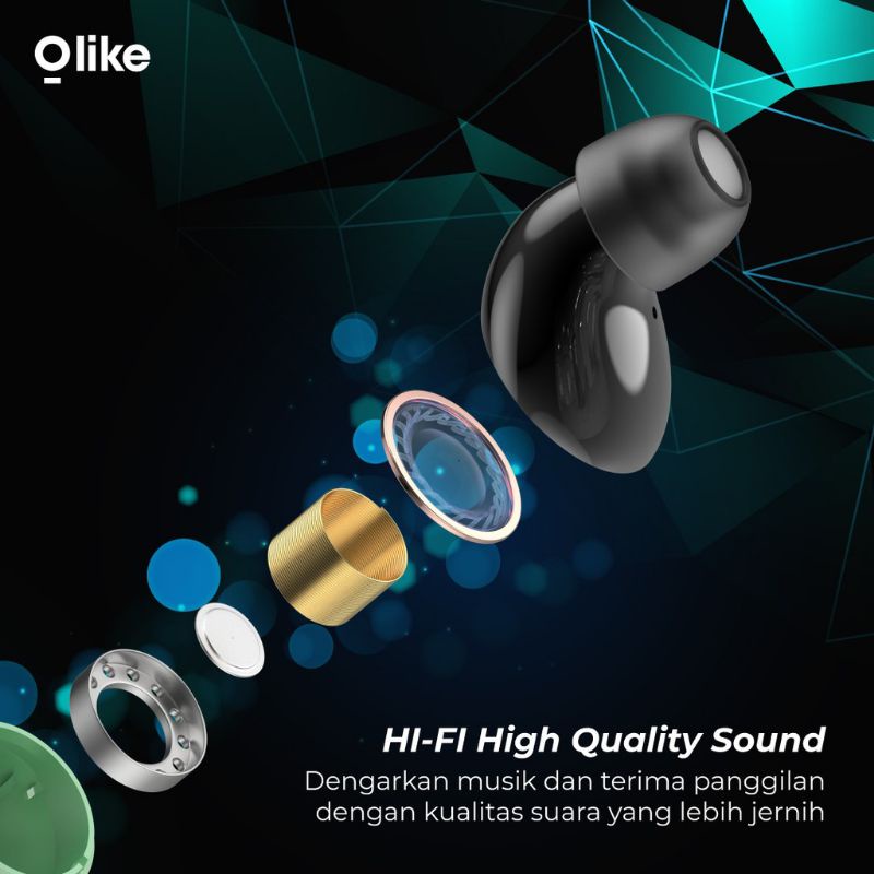 HEADSET BLUETOOTH TWS OLIKE SONG X