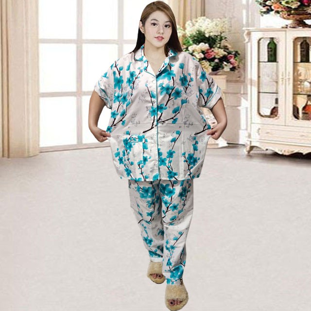 ISANNY PIYAMA SET SIZE.XXL/PIYAMA CP JUMBO KARAKTER/PIYAMA MURAH/PAKAIAN WANITA/REAL PICT-SAKURA PUTIH TOSCA