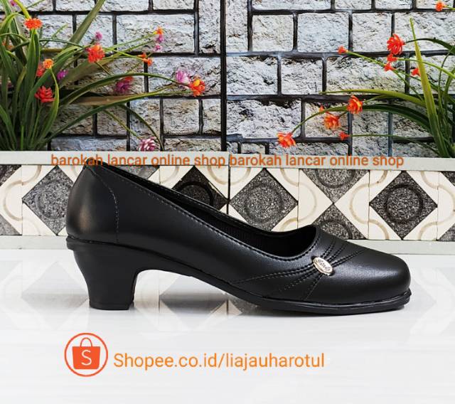 SEPATU PANTOFEL HAK 5CM GURU FORMAL PASKIBRA PL 6 / PL 7