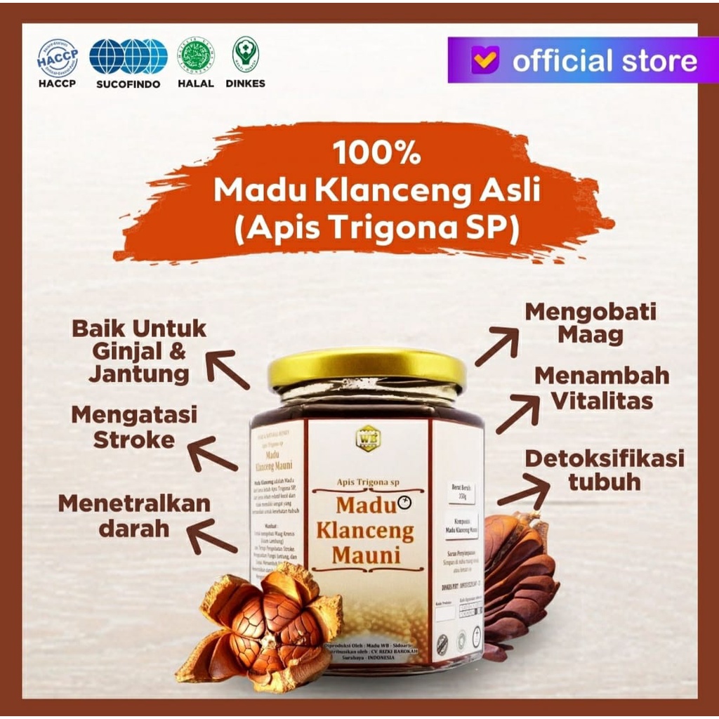 

Madu Asli Klanceng Mauni