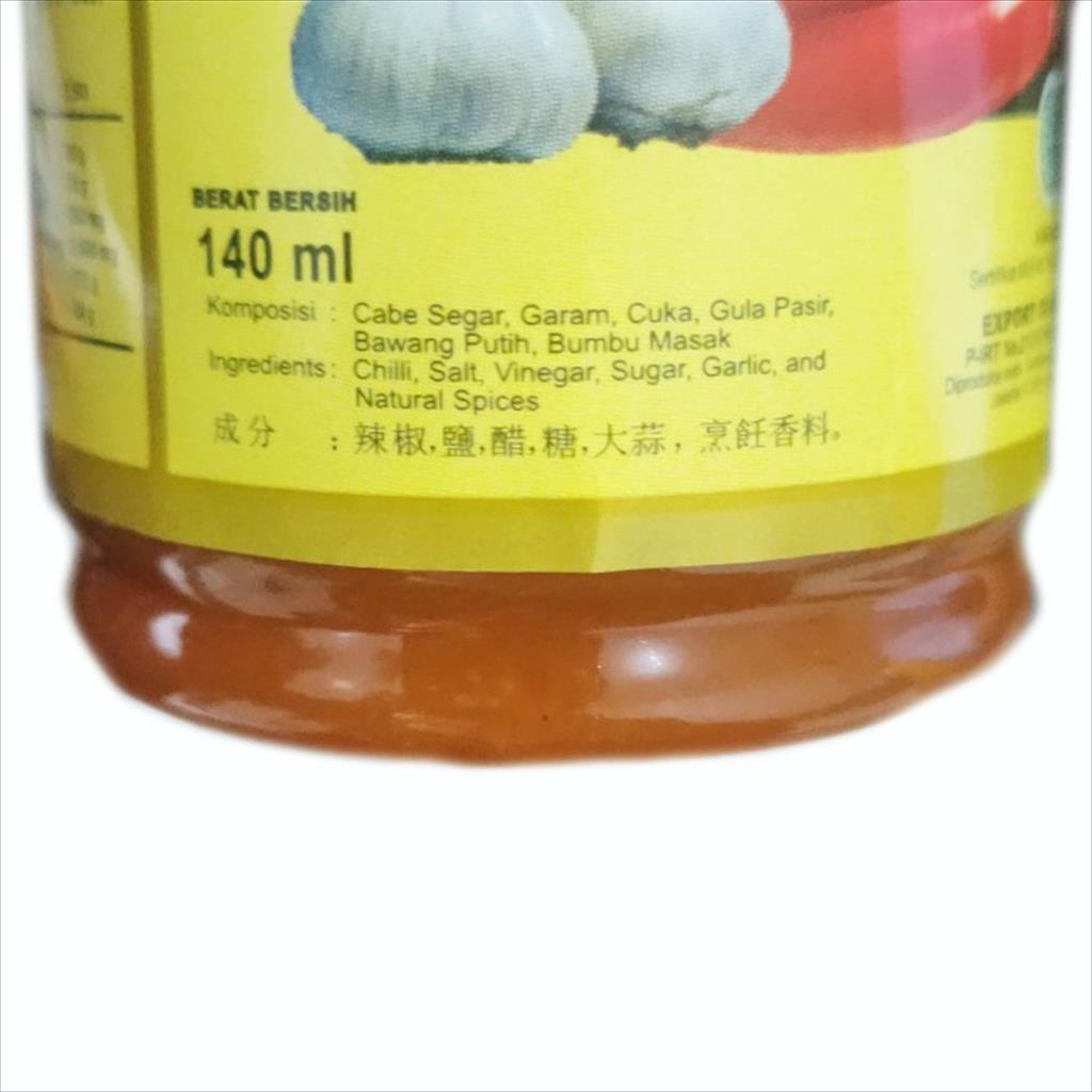 SAMBAL BAWANG ISTIMEWA POHON CABE 140 ML - CHILI SAUCE HALAL ORIGINAL