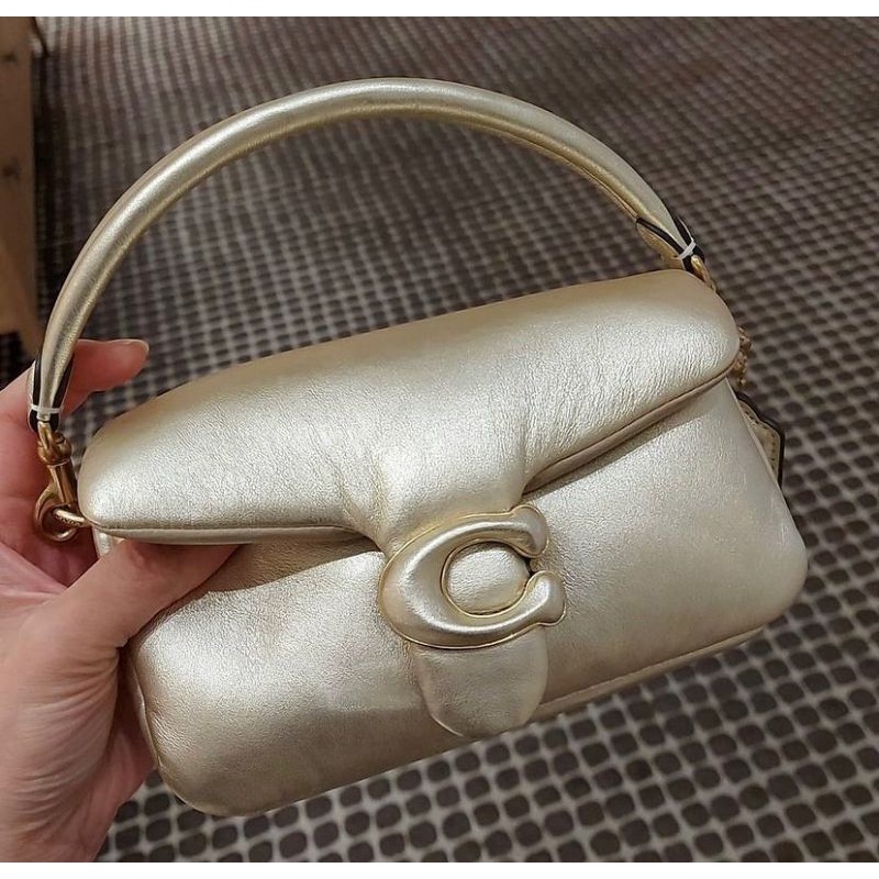 Coach Tabby Pillow 18 gold