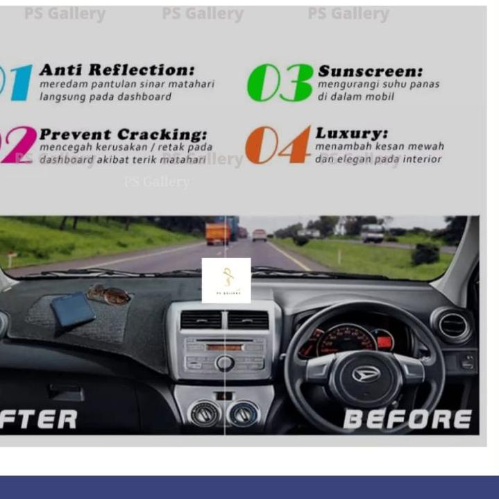 Serbuuuu.. Aksesoris Premium Alas Cover Dashboard Mobil Rush / Terios Lama