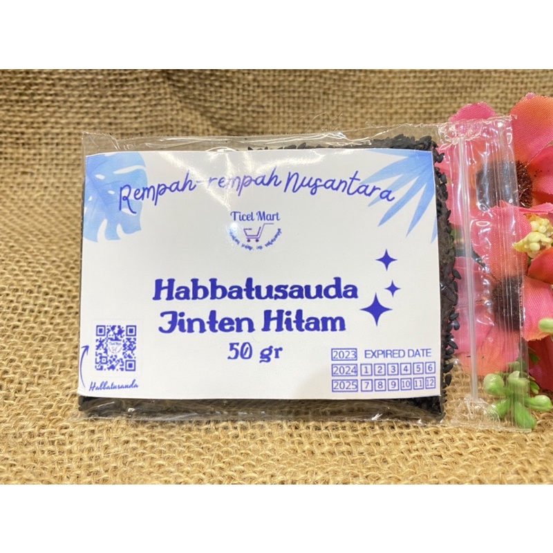 

50gr | JINTAN JINTEN HITAM | HABBATUSAUDA HABATUSSAUDA HABBATUSSAUDA | herbal asli alami rempah bumbu dapur penyedap masakan rempah nusantara indonesia