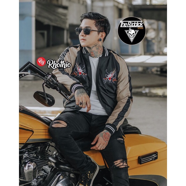 Jaket sukajan eagle rhothio original / sukajan pria full bordir terlaris / sukajan japan / bisa cod